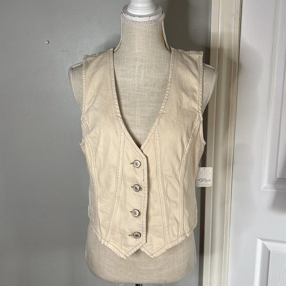 Free People Cream Bustier Bodysuit - Picture 4 of 9